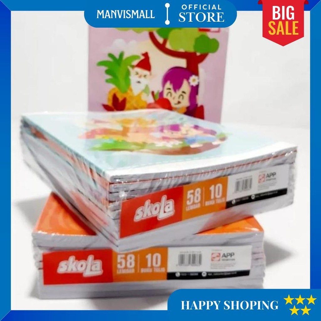 

(Perpak Isi 10Pcs) Buku Tulis Skola Deli By Sidu Isi 38 & 58 Lembar Harga Murah Kualitas Bagus D Promo 4.4