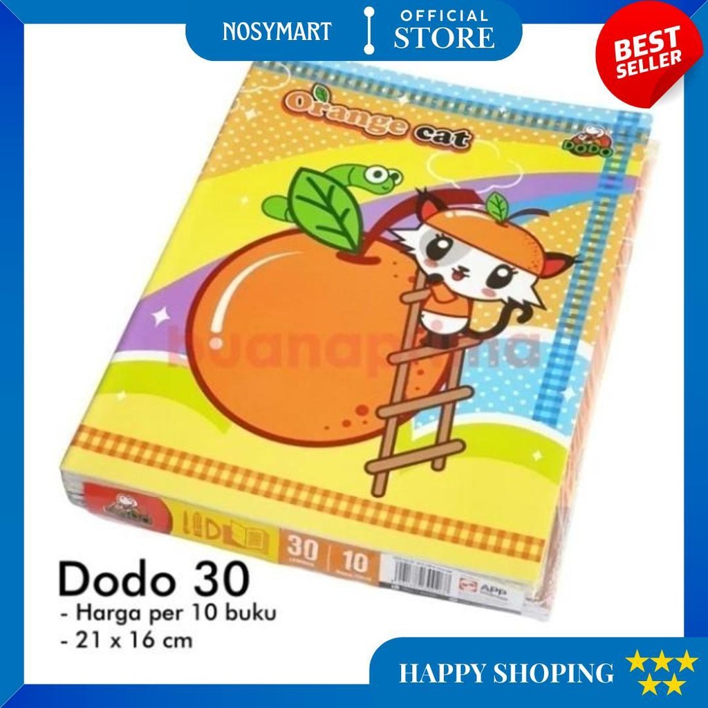 

Buku Tulis - Dodo - 30 Lembar - Isi 10 Buku Tulis D Sale