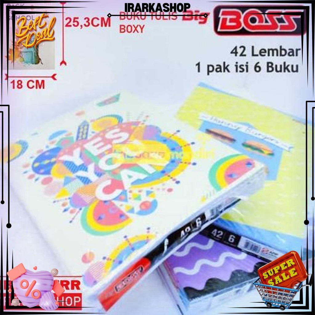 

Buku Tulis Big Boss Pack Eb 42 Isi 6 Boxy D Sale