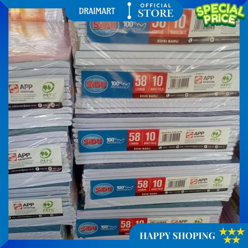 

Buku Tulis Sidu 58 Lembar D Sale