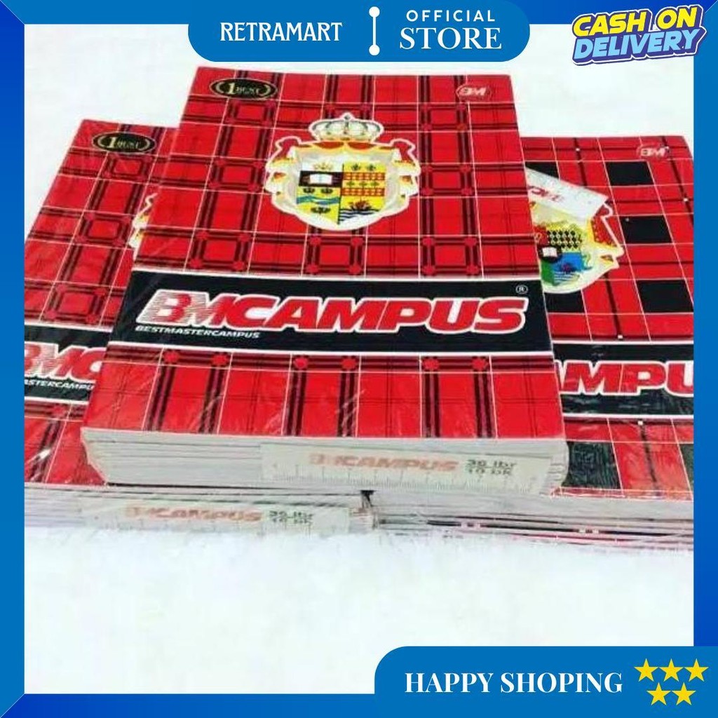 

Buku Tulis Bmc Campus Isi 50 Lembar ( 1 Pak Isi 10 Buku ) D Cod