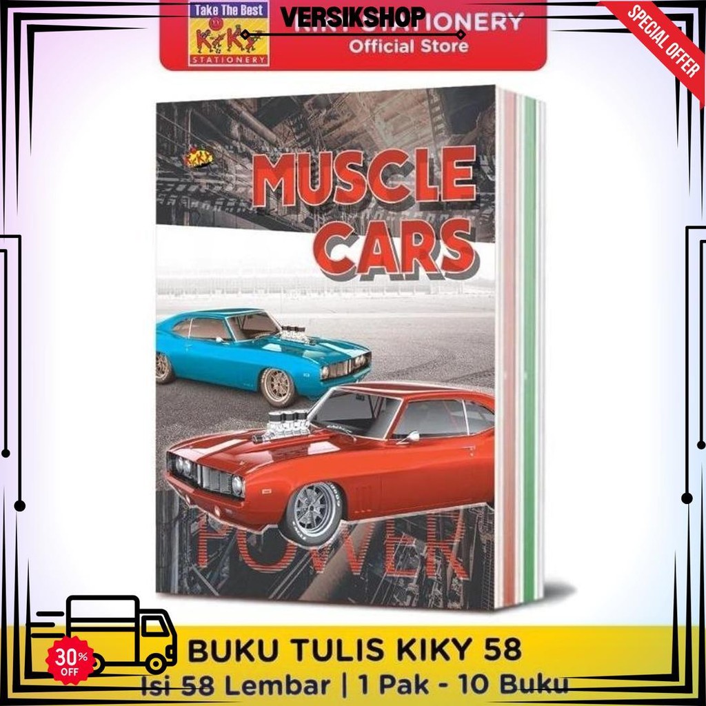 

(1Pack:10Pcs) Kiky Buku Tulis Isi 58 Lembar Termurah! Best Seller / Buku Tulis Sekolah Kiky Berkualitas Isi 58 Lembar 10 Buku / Buku Tulis Kiky Warna Isi 10 Buku D Promo 4.4