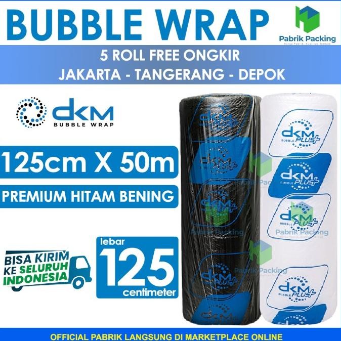 

tersedia bubble wrap roll dkm plus variant premium size 125 cm x 50 m