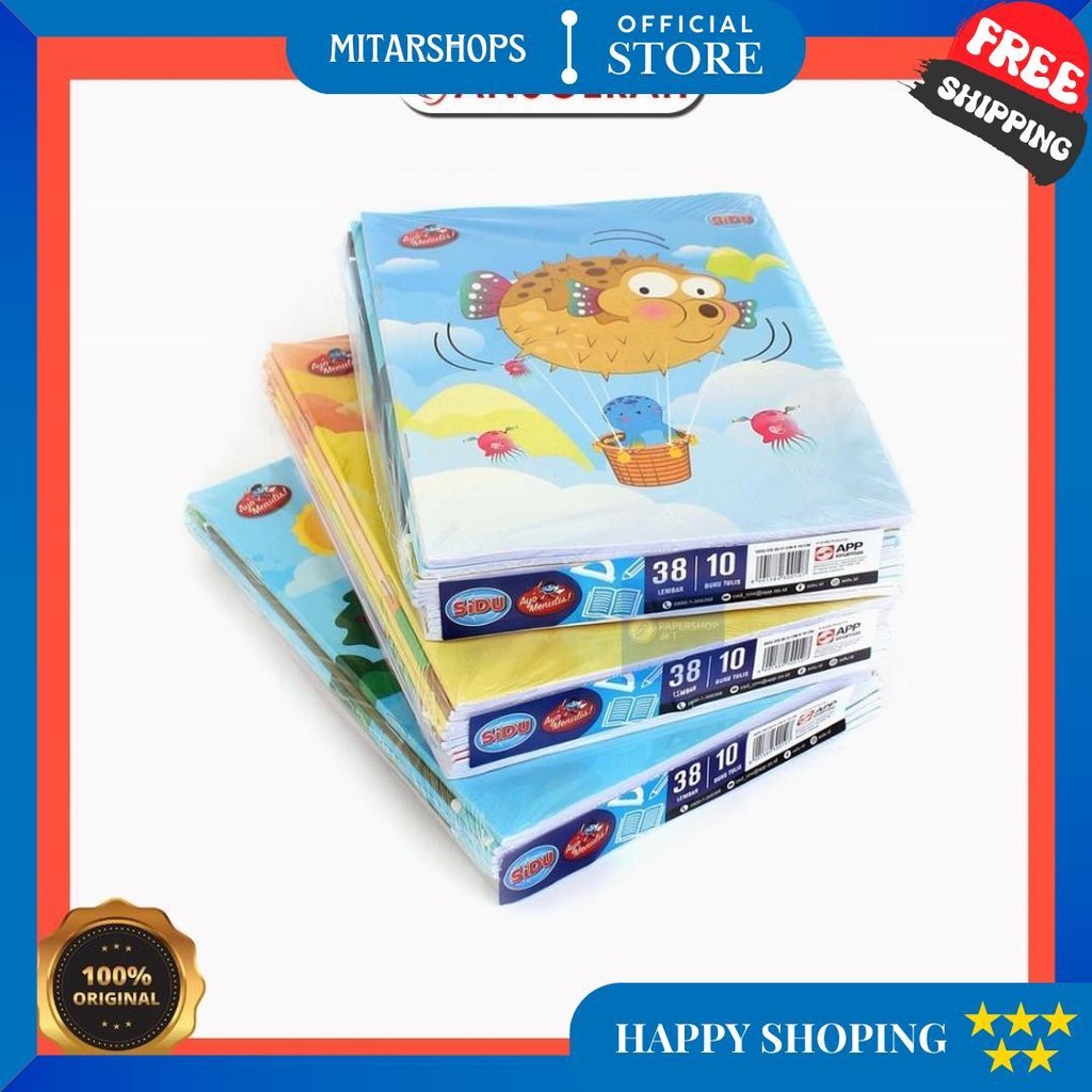 

Buku Tulis Sidu 38 Lembar (Pack / Isi 10 Pcs) D Terlaris