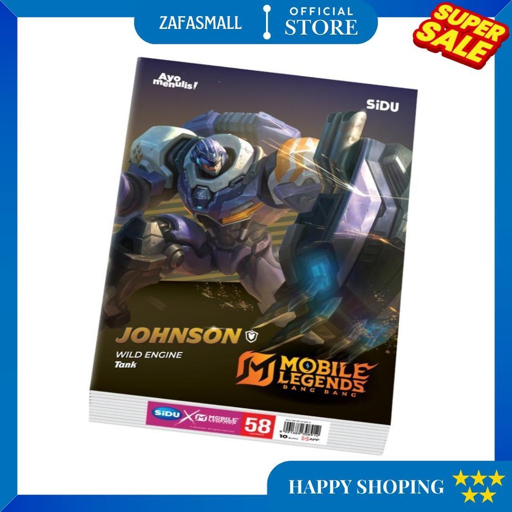 

Sidu Buku Tulis Mobile Legends 58 Lembar - 10 Buku D Terlaris