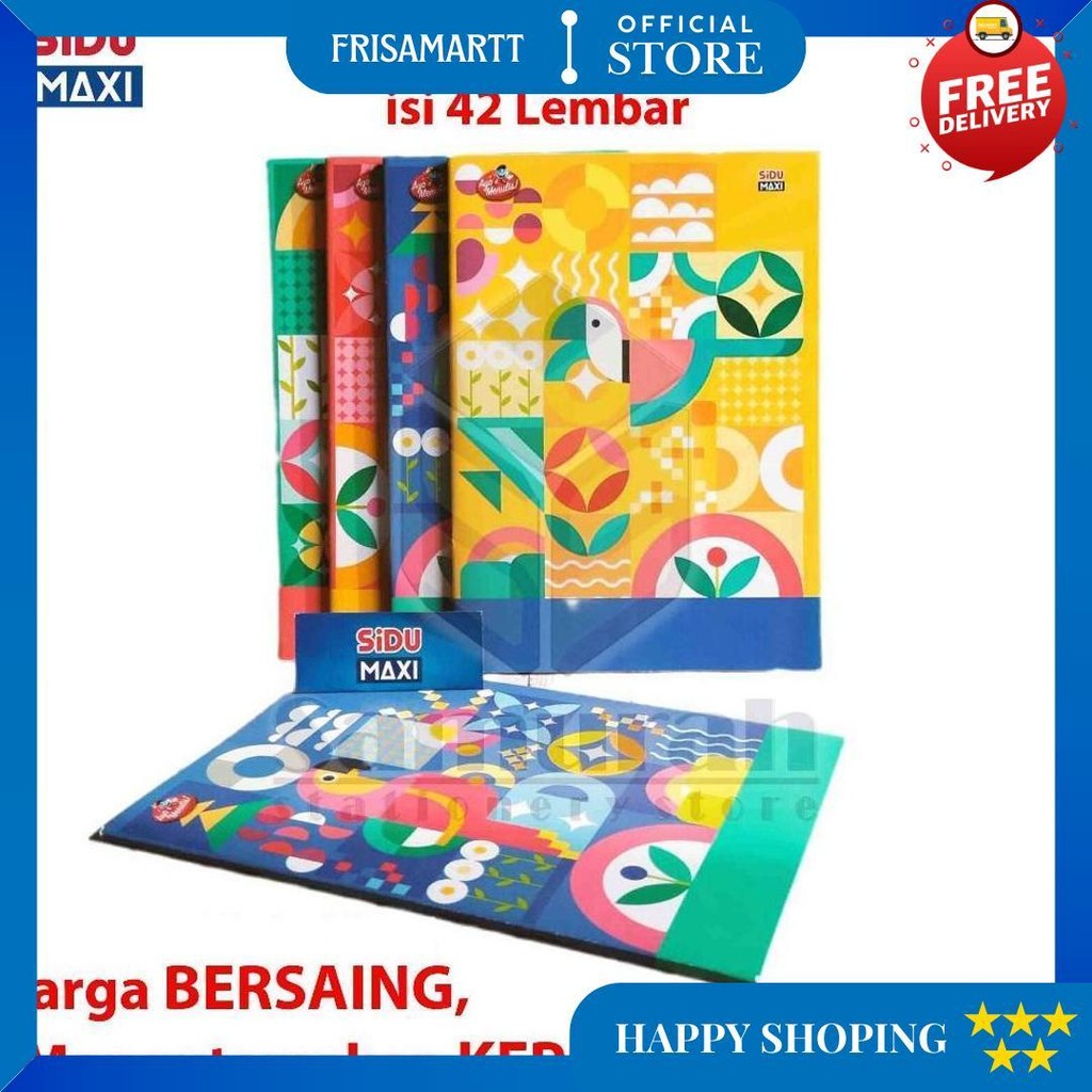 

Buku Tulis Sidu Maxi 42 Lembar / Sidu Campus Korea Besar Isi 42 Lbr Ukuran Boxy / B5 Campuss / 1 Pak - 5 Buku D Promo 4.4