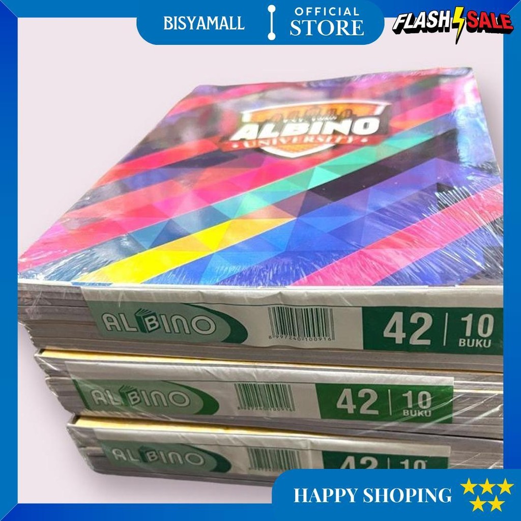 

Buku Tulis Panjang Boxi Albino Isi 42 Lembar 1 Pak 10 Buku D Cod