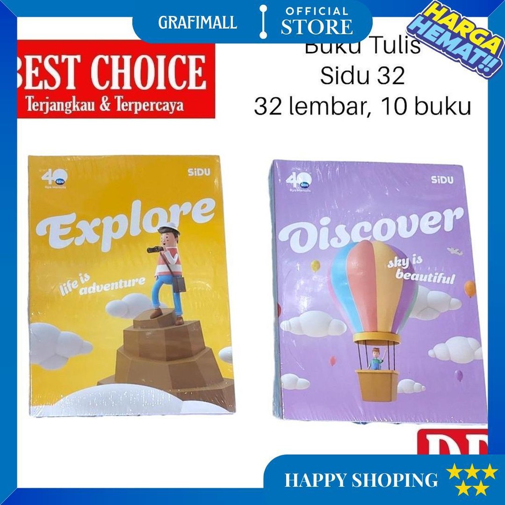 

Buku Tulis Sidu 32 Lembar (10 Pcs) D Termurah