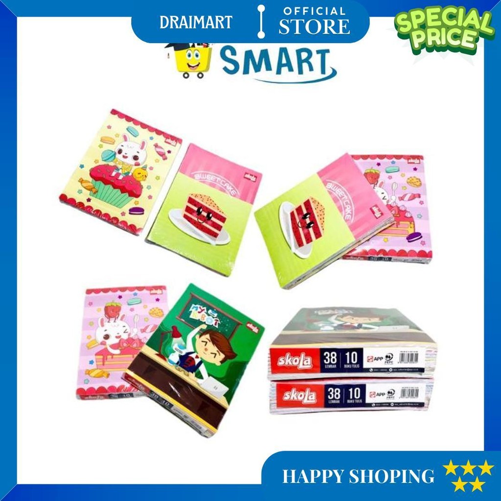

(1 Pak Isi 10Pcs) Buku Tulis Skola By Sinar Dunia 38 Lembar / Buku Tulis Sko 38 Lembar D Gratis Ongkir