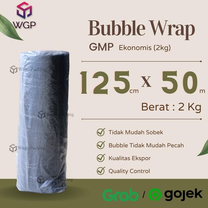 

tersedia bubble wrap hitam putih ekonomis 125 cm x 50 m bungkus gojek grab