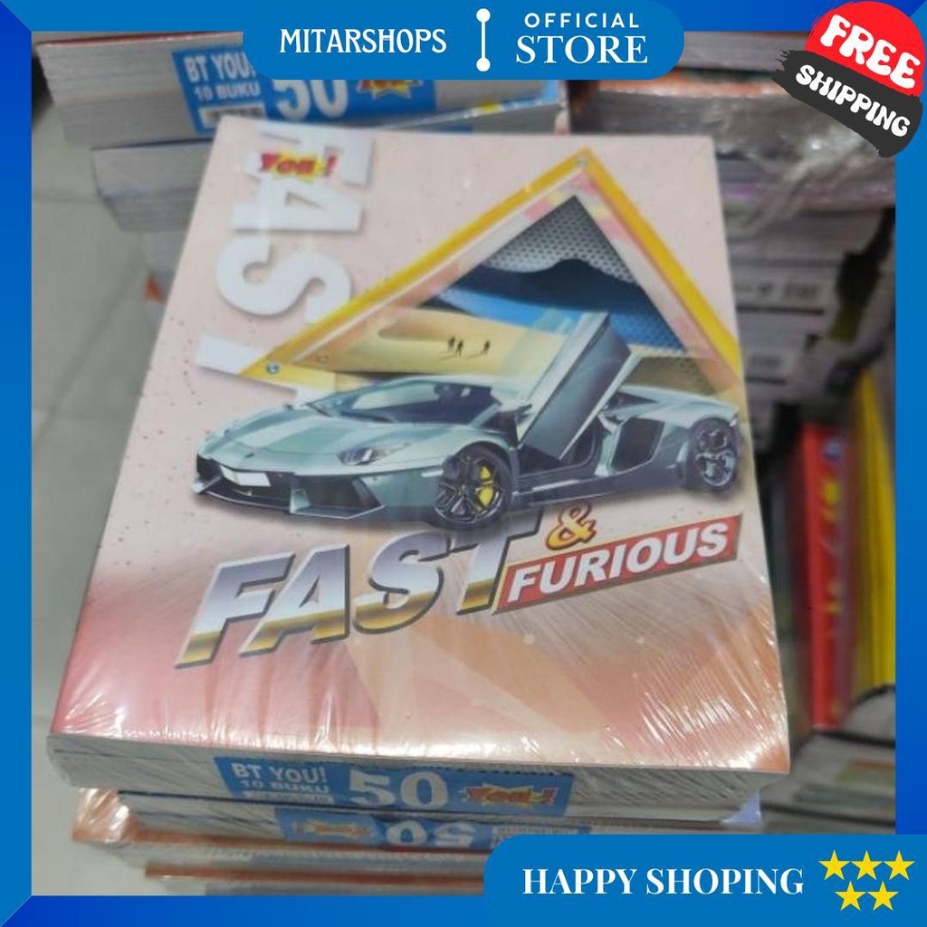 

(10 Buku) Buku Tulis Murah You Isi 50 Lembar 1 Pack / Kualitas Di Bawah Sidu D Promo Puncak