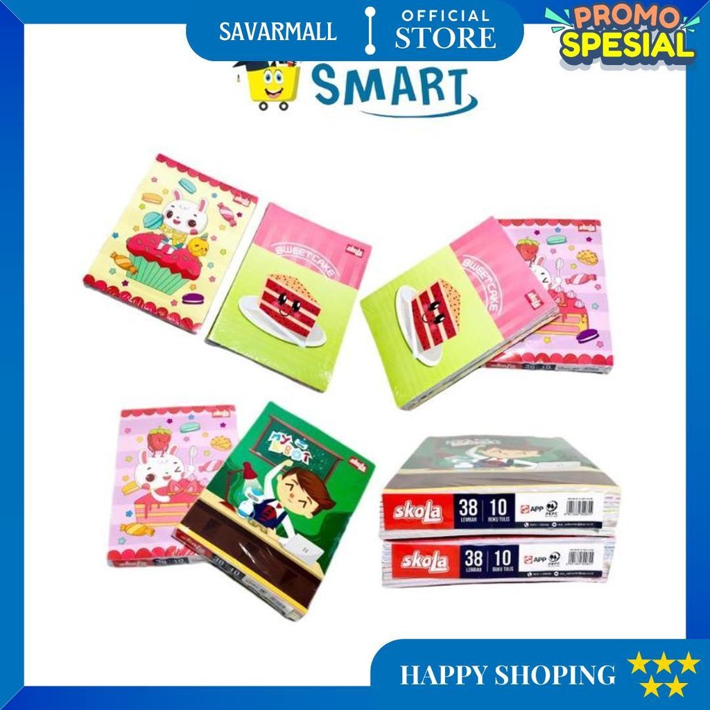

(1 Pak Isi 10Pcs) Buku Tulis Skola By Sinar Dunia 38 Lembar / Buku Tulis Sko 38 Lembar D Cod