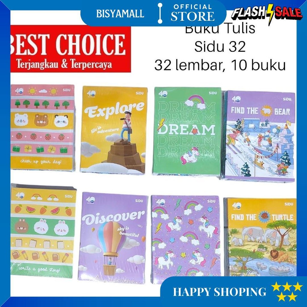 

Buku Tulis Sidu 32 Lembar (10 Pcs) D Sale