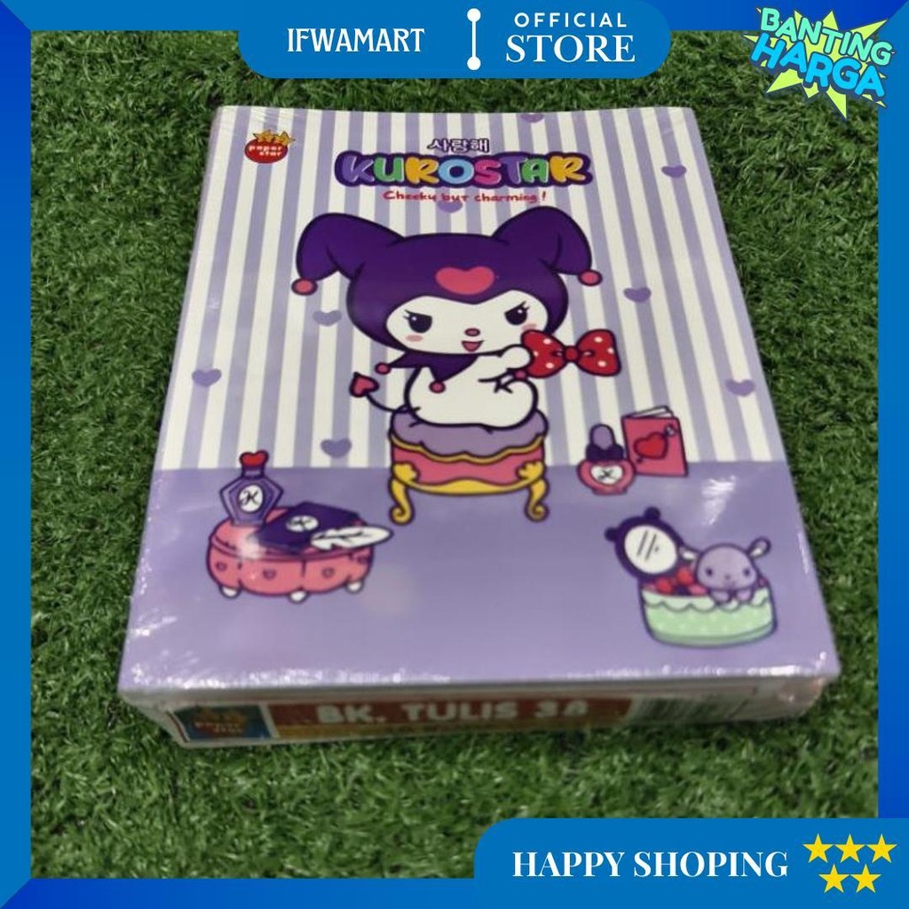 

Buku Tulis Kuromi / Labulabu Isi 38 Lembar D Cod