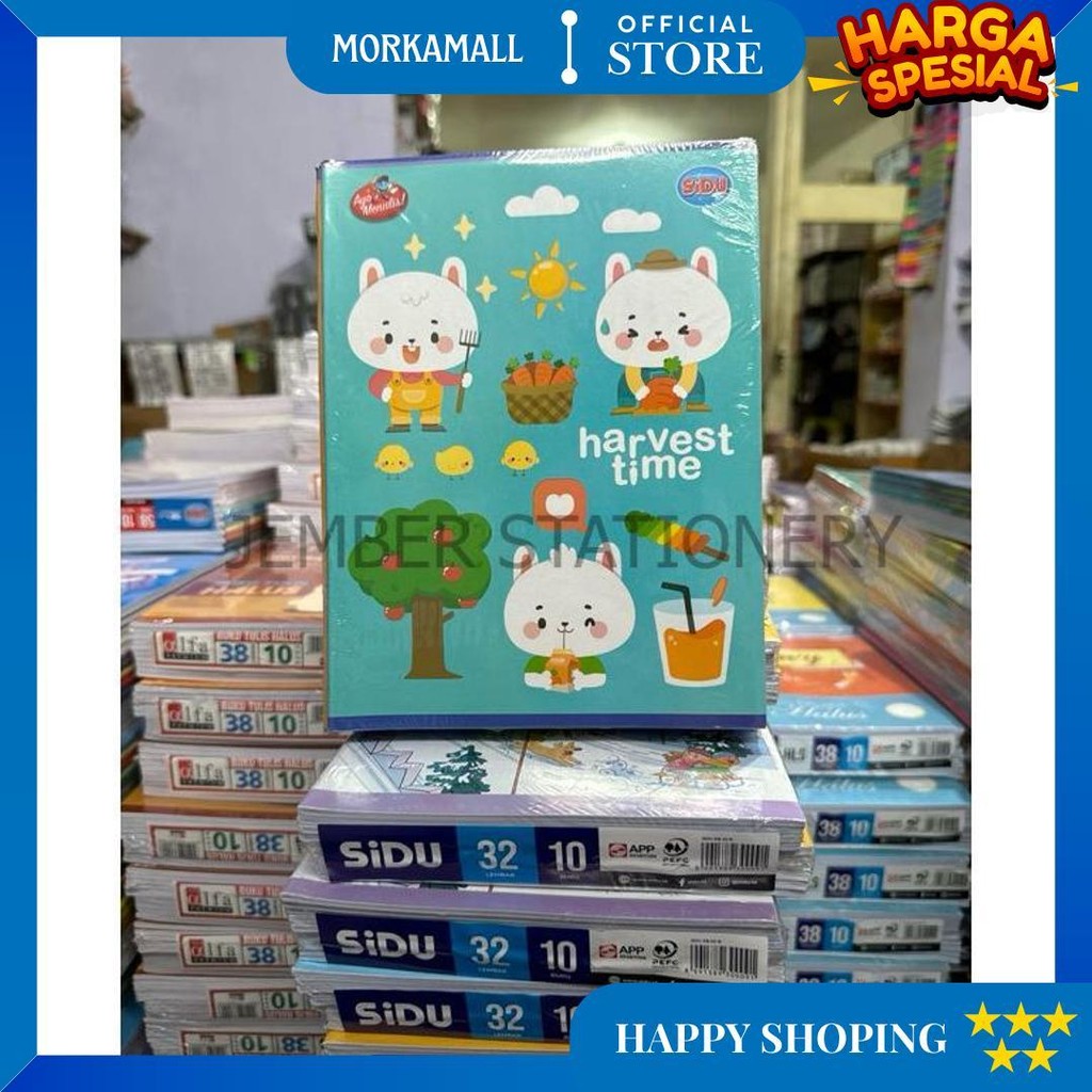 

(10Buku) Buku Tulis Sinar Dunia Sidu 32 Lembar D Promo Puncak