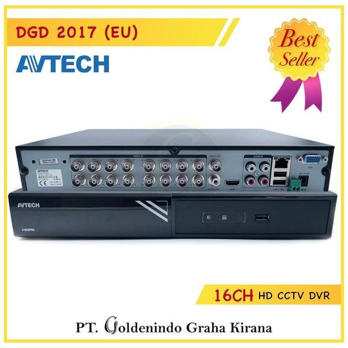 DVR AVTECH 5MP 16CH DGD2017 / DGD-2017 ORIGINAL AVTECH RESMI