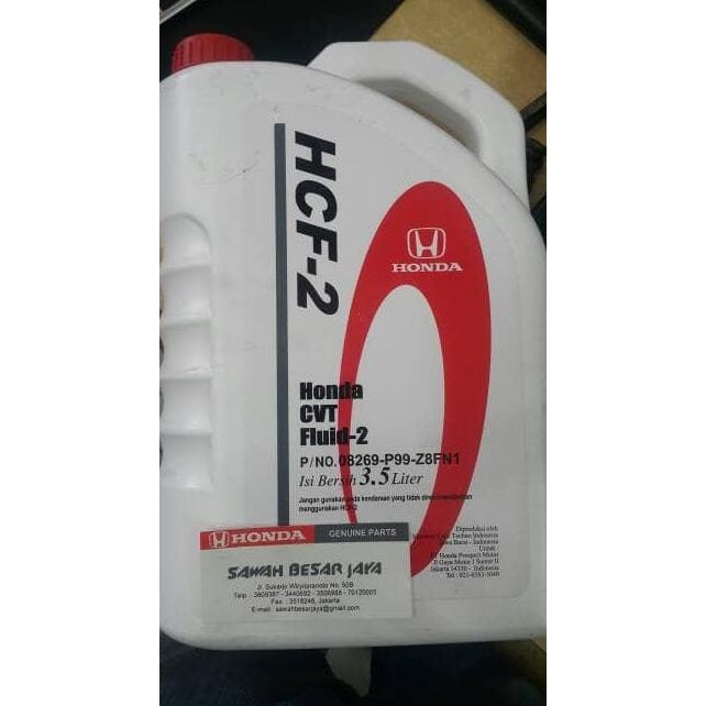 Oli Transmisi Hcf - 2 / Honda Cvt Fluid - Asli