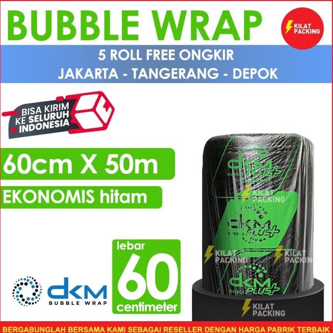 

tersedia bubble wrap ekonomis hitam 60cm x 50m tebal plastik bubblewrap roll