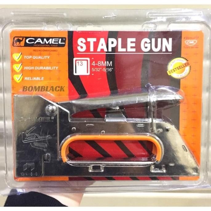 

stapler gun camel staples steples tembak jok motor gun tacker 4mm-8mm