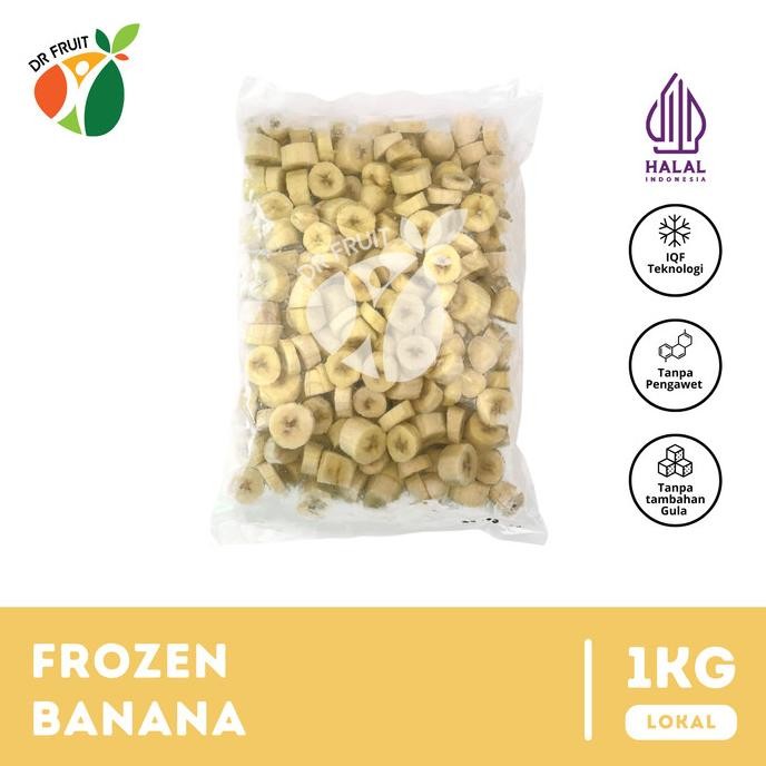 

Diskon! Buah Pisang Beku | Frozen Banana (IQF) | 1 KG