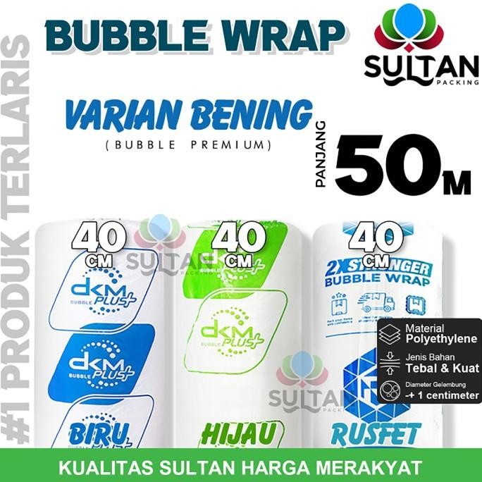 

tersedia plastik bubble wrap 40cm x 50m dkm plus premium termurah