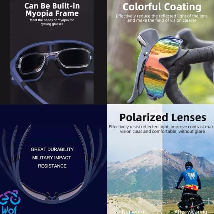 Grosir Kacamata Rockbros 10140 Sunglasses Polarized Lens Anti Uv Sport Gowes