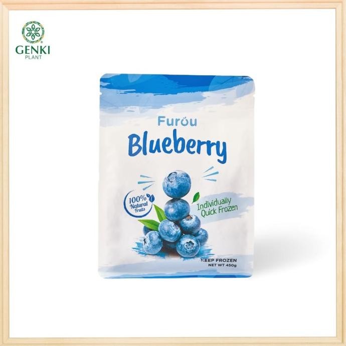 

Diskon! Furou Frozen Blueberry (IQF) / Buah Bluberi Beku - 450 g