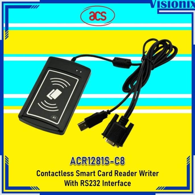 Diskon RFID Mifare Card Reader / Writer ACR120S ACR1281S-C8 RS232 Interface