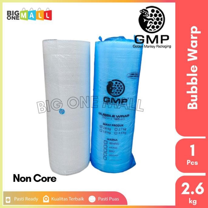 

tersedia plastik packing gelembung gmp 125cm x 50m 2.6kg, bubble wrap non core