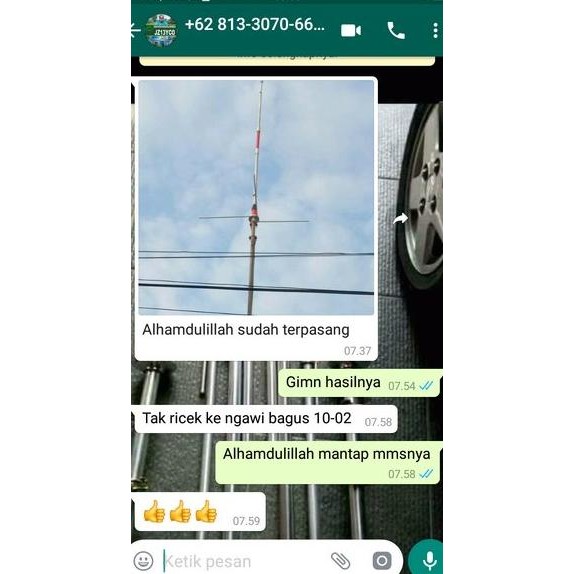 ready antena vhf g7 mms by odieelektronik surabaya
