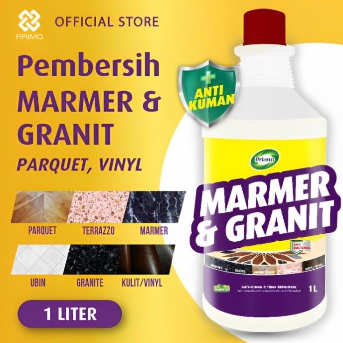 Terlaris Primo Cairan Pembersih Lantai Marmer, Granit, Parquet Anti Kuman Prime