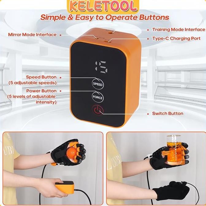 Latihan Jari Stroke mesin rehabilitasi pemulihan jari tangan stroke sarung tangan robot alat terapi 