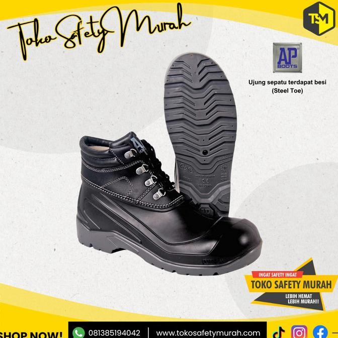 Diskon AP Boots Sepatu Safety AP MAX Sepatu Kerja Pria Ujung besi
