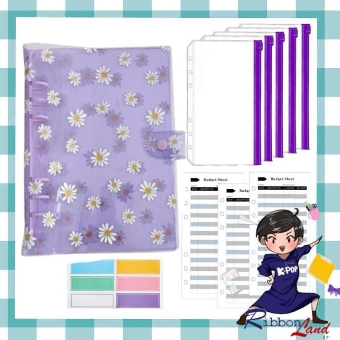 

A6 Set Lengkap Binder DAISY PREMIUM Ring Warna Nabung Pemula Hemat Murah Paper murah