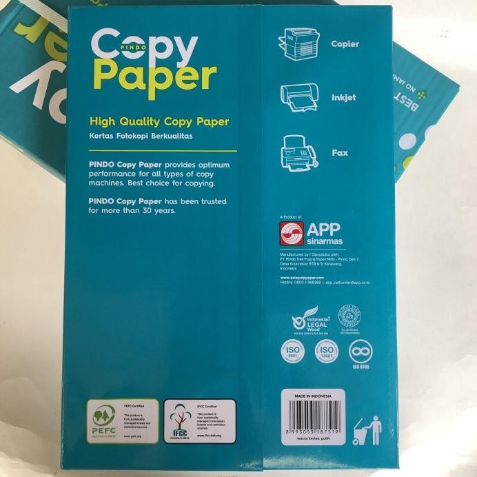 

kertas HVS A4 75gr Copy Paper (1 box) murah