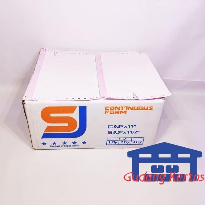 

CONTINUOUS FORM 9.5 X 11/2 2PLY SJ STANDAR PRS - BAGI 2 murah