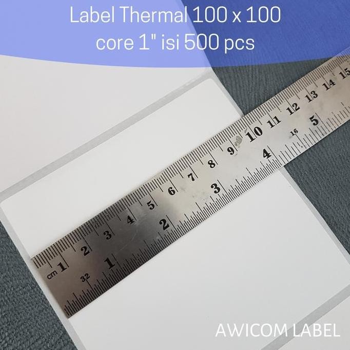 

Label Barcode Direct Thermal 100x100 mm 100 x 100 core 1 inch isi 500 Roll murah