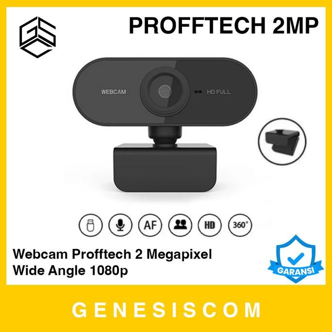 Webcam Profftech 2Mp 1080P Full Hd Wide Angle Mic - 2 Megapixel Kamera Camera Web Cam External Ekste