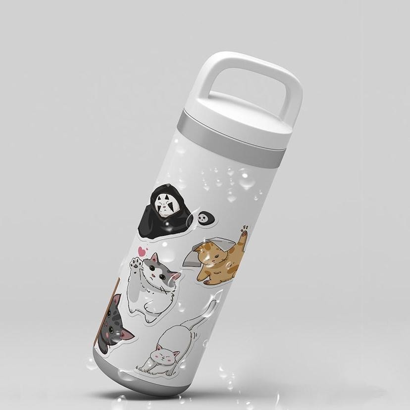 

[original] 62pcs stiker motif kucing desain kartun hewan kucing kawaii warna kuning untuk notebook laptop koper sepeda [terlaris] [terbaik]