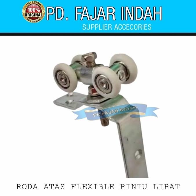 Roda Atas Flexible Pintu Lipat 4Nwl 200Kg Roda Pintu Lipat Spek Dekson Siap Kirim