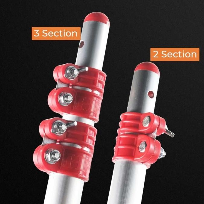 New Tongkat Lipat Teleskopik / Tiang Galah Telescopic Aluminium