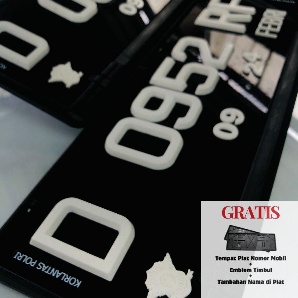 Plat Nomor Mobil Variasi Timbul Singapore Hitam Free Cover