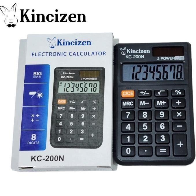 

An85 Kincizen Kc-200N - Kalkulator Saku / Pocket Calculator Kc 200 N Murah