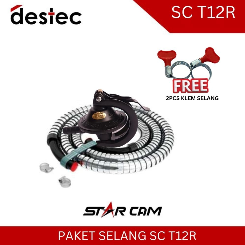Starcam Paket Selang Gas + Regulator Meter & Non Meter SC-T12RMS