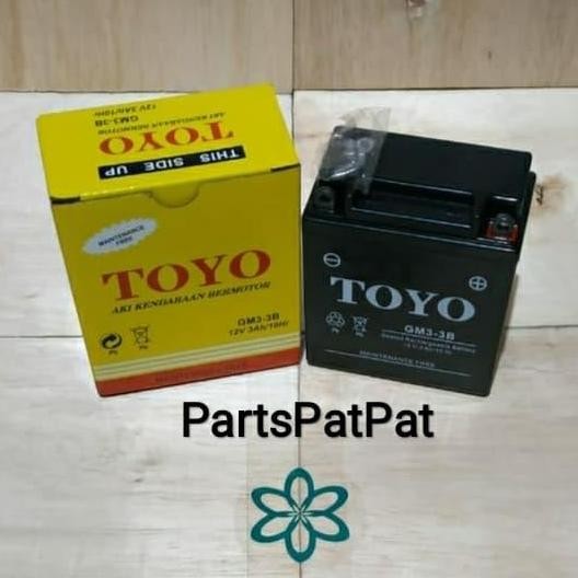 AKI GM3-3B MF KERING AKI TOYO GM33B MF ACCU TOYO RXK RX-KING NINJA