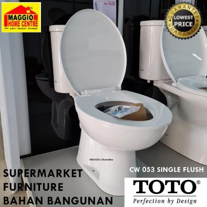 Promo Kloset Duduk Toto - Kloset Toto - Cw053 Single Flush - Toto
