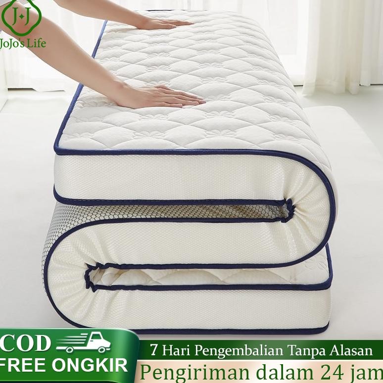Kasur Spring Bed Tebal 8cm Kasur Latex Kasur Memory Foam Mattress Ukuran 90/120/160/180x200cm