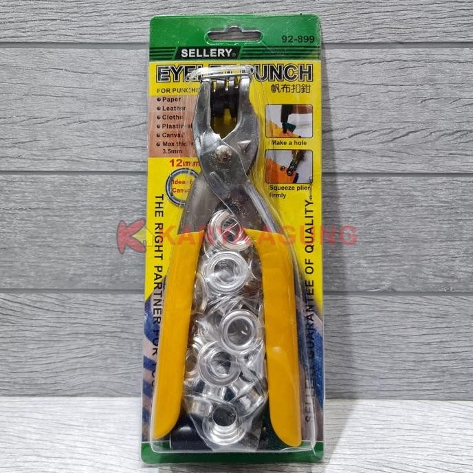 

TANG MATA AYAM PELUBANG 12MM SELLERY 92-899 / EYELET PUNCH PEMBOLONG ORIGINAL DAN TERPERCAYA
