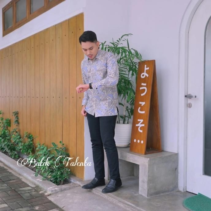 BAJU KEMEJA BATIK PRIA LENGAN PANJANG LAPIS FURING PREMIUM PESTA TERMURAH