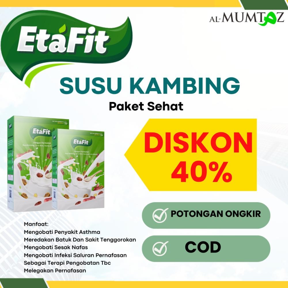 

SUSU KAMBING ETAFIT FREE OGKIR PROMO PAKET etawa bubuk Murni premium Original mengobati asma dan sesak nafas untuk pernapasan